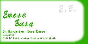 emese busa business card